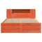 vidaXL Bed Frame without Mattress Wax Brown 160x200 cm Solid Wood Pine