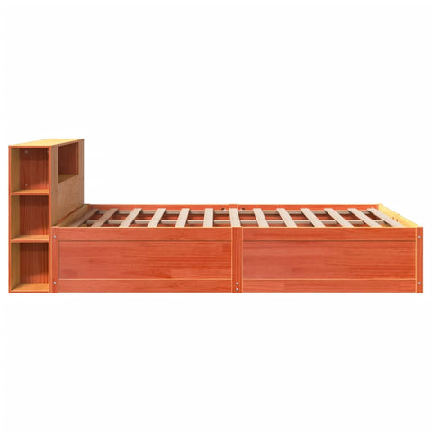 vidaXL Bed Frame without Mattress Wax Brown 160x200 cm Solid Wood Pine