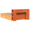 vidaXL Bed Frame without Mattress Wax Brown 160x200 cm Solid Wood Pine