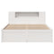 vidaXL Bed Frame without Mattress White 150x200 cm King Size Solid Wood Pine