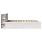 vidaXL Bed Frame without Mattress White 150x200 cm King Size Solid Wood Pine