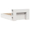 vidaXL Bed Frame without Mattress White 150x200 cm King Size Solid Wood Pine