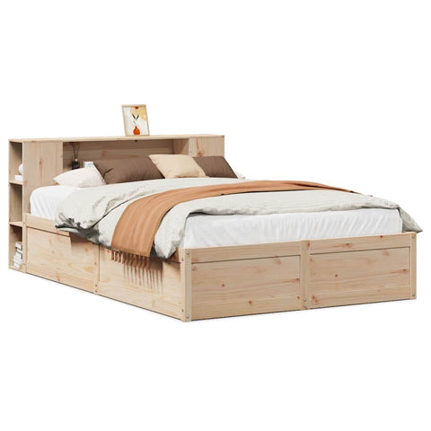vidaXL Bed Frame without Mattress 140x200 cm Solid Wood Pine
