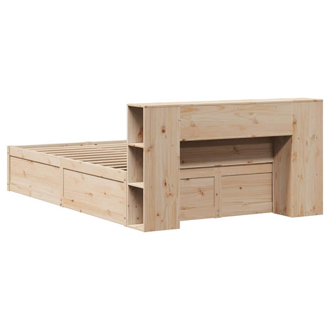 vidaXL Bed Frame without Mattress 140x200 cm Solid Wood Pine