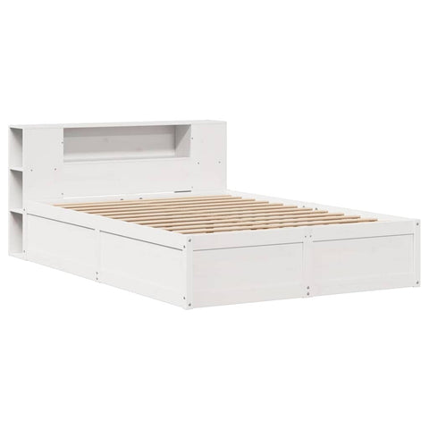 vidaXL Bed Frame without Mattress White 120x200 cm Solid Wood Pine