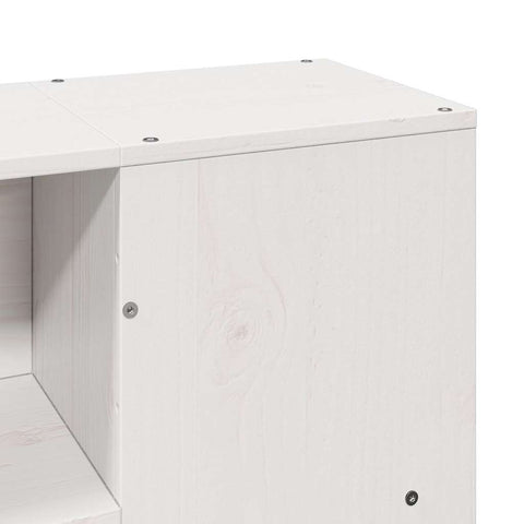 vidaXL Bed Frame without Mattress White 120x200 cm Solid Wood Pine