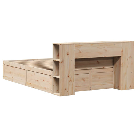 vidaXL Bed Frame without Mattress 140x190 cm Solid Wood Pine