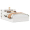 vidaXL Bed Frame without Mattress White 120x190 cm Small Double Solid Wood Pine