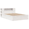 vidaXL Bed Frame without Mattress White 120x190 cm Small Double Solid Wood Pine