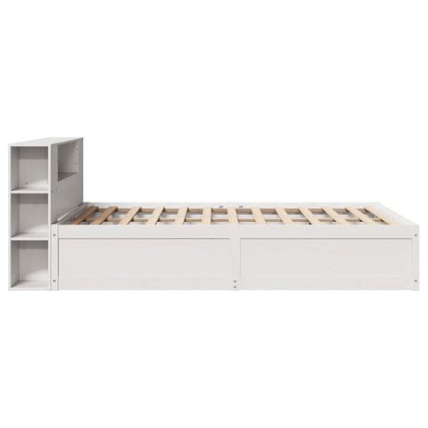 vidaXL Bed Frame without Mattress White 120x190 cm Small Double Solid Wood Pine