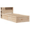 vidaXL Bed Frame without Mattress 100x200 cm Solid Wood Pine