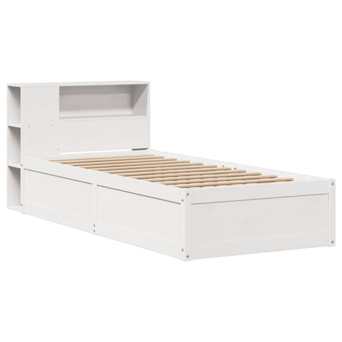 vidaXL Bed Frame without Mattress White 100x200 cm Solid Wood Pine