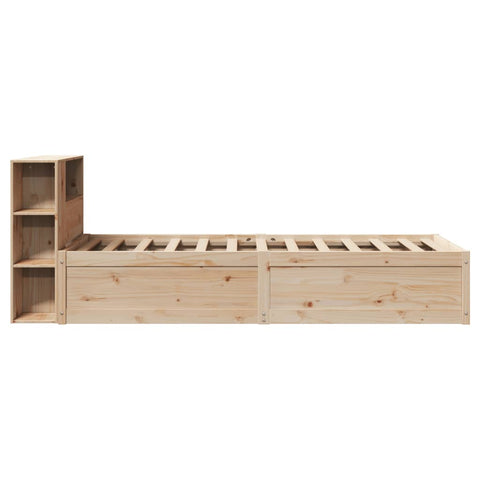 vidaXL Bed Frame without Mattress 75x190 cm Small Single Solid Wood Pine