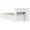 vidaXL Bed Frame without Mattress White 75x190 cm Small Single Solid Wood Pine