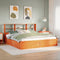 vidaXL Bed Frame without Mattress Wax Brown 200x200 cm Solid Wood Pine