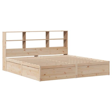 vidaXL Bed Frame without Mattress 180x200 cm Super King Solid Wood Pine