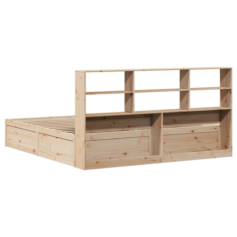vidaXL Bed Frame without Mattress 180x200 cm Super King Solid Wood Pine