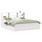 vidaXL Bed Frame without Mattress White 180x200 cm Super King Solid Wood Pine