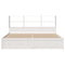 vidaXL Bed Frame without Mattress White 180x200 cm Super King Solid Wood Pine