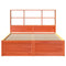 vidaXL Bed Frame without Mattress Wax Brown 160x200 cm Solid Wood Pine