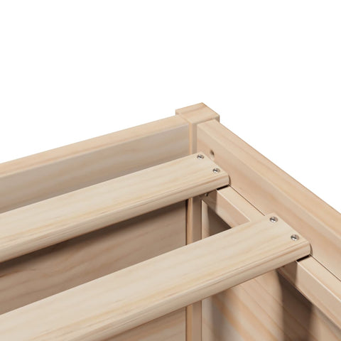 vidaXL Bed Frame without Mattress 140x200 cm Solid Wood Pine