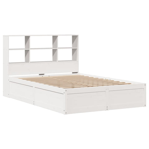 vidaXL Bed Frame without Mattress White 140x200 cm Solid Wood Pine