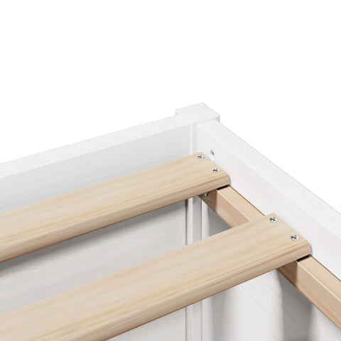vidaXL Bed Frame without Mattress White 140x200 cm Solid Wood Pine