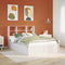 vidaXL Bed Frame without Mattress White 140x200 cm Solid Wood Pine