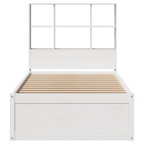 vidaXL Bed Frame without Mattress White 90x200 cm Solid Wood Pine