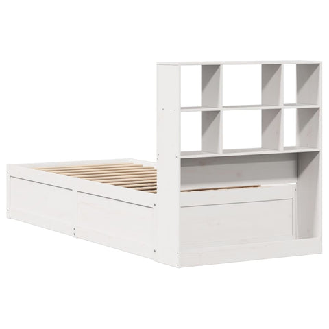 vidaXL Bed Frame without Mattress White 90x200 cm Solid Wood Pine