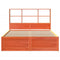 vidaXL Bed Frame without Mattress Wax Brown 140x190 cm Solid Wood Pine
