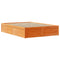 vidaXL Bed Frame without Mattress Wax Brown 135x190 cm Double Solid Wood Pine