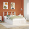 vidaXL Bed Frame without Mattress White 120x190 cm Small Double Solid Wood Pine
