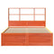 vidaXL Bed Frame without Mattress Wax Brown 120x190 cm Small Double Solid Wood Pine