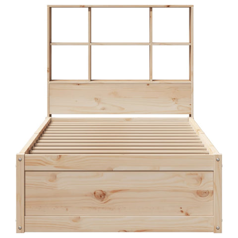 vidaXL Bed Frame without Mattress 90x190 cm Single Solid Wood Pine