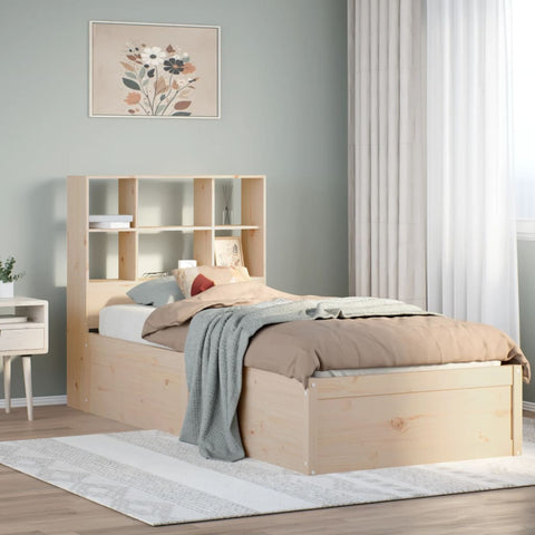 vidaXL Bed Frame without Mattress 90x190 cm Single Solid Wood Pine