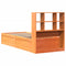 vidaXL Bed Frame without Mattress Wax Brown 75x190 cm Small Single Solid Wood Pine