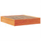 vidaXL Bed Frame without Mattress Wax Brown 200x200 cm Solid Wood Pine