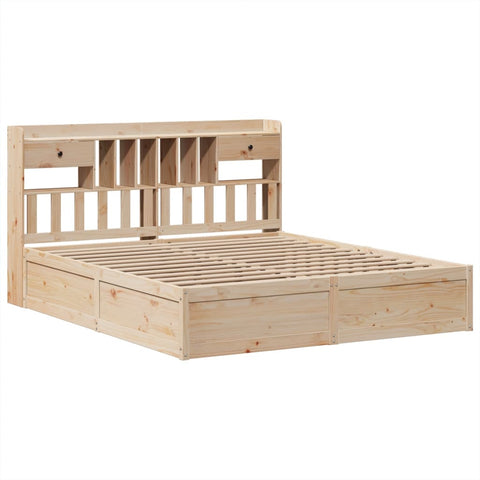 vidaXL Bed Frame without Mattress 180x200 cm Super King Solid Wood Pine