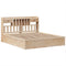 vidaXL Bed Frame without Mattress 180x200 cm Super King Solid Wood Pine