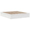 vidaXL Bed Frame without Mattress White 180x200 cm Super King Solid Wood Pine