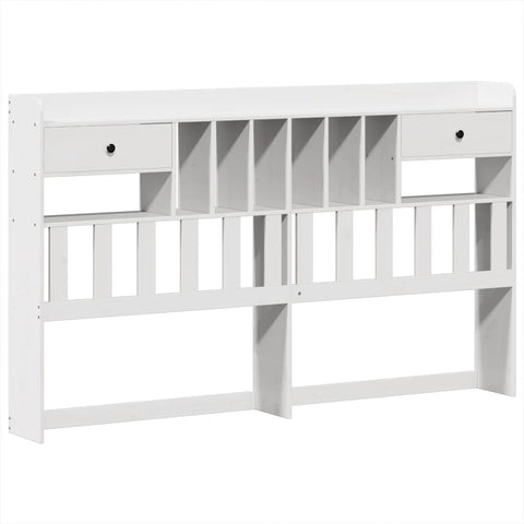 vidaXL Bed Frame without Mattress White 180x200 cm Super King Solid Wood Pine