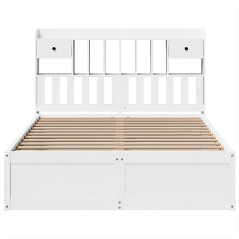 vidaXL Bed Frame without Mattress White 160x200 cm Solid Wood Pine
