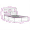 vidaXL Bed Frame without Mattress White 160x200 cm Solid Wood Pine