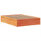vidaXL Bed Frame without Mattress Wax Brown 160x200 cm Solid Wood Pine
