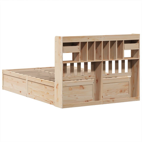 vidaXL Bed Frame without Mattress 140x200 cm Solid Wood Pine