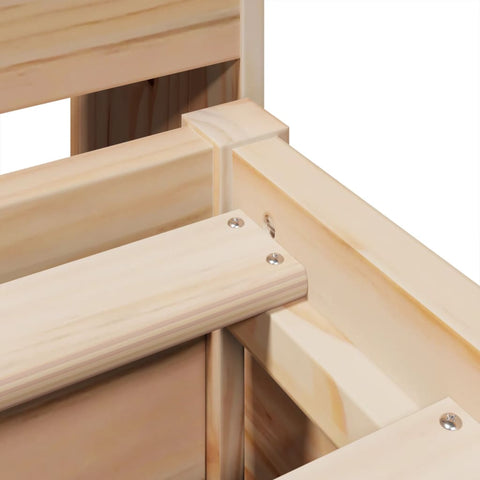 vidaXL Bed Frame without Mattress 140x200 cm Solid Wood Pine
