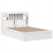 vidaXL Bed Frame without Mattress White 140x200 cm Solid Wood Pine