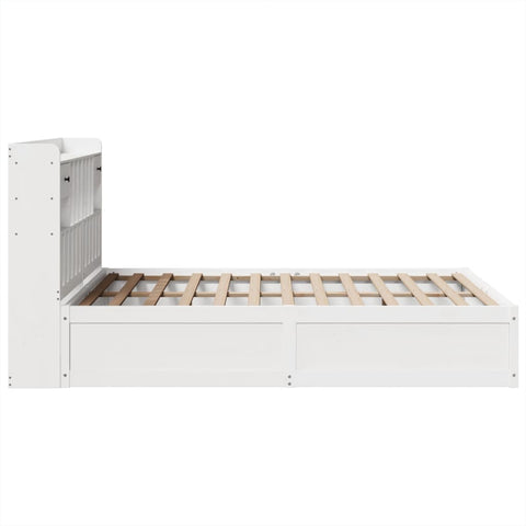 vidaXL Bed Frame without Mattress White 140x200 cm Solid Wood Pine