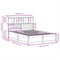 vidaXL Bed Frame without Mattress White 140x200 cm Solid Wood Pine